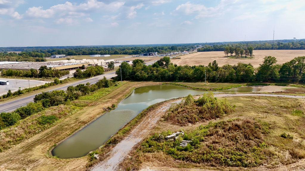 Site pond and surrounding property