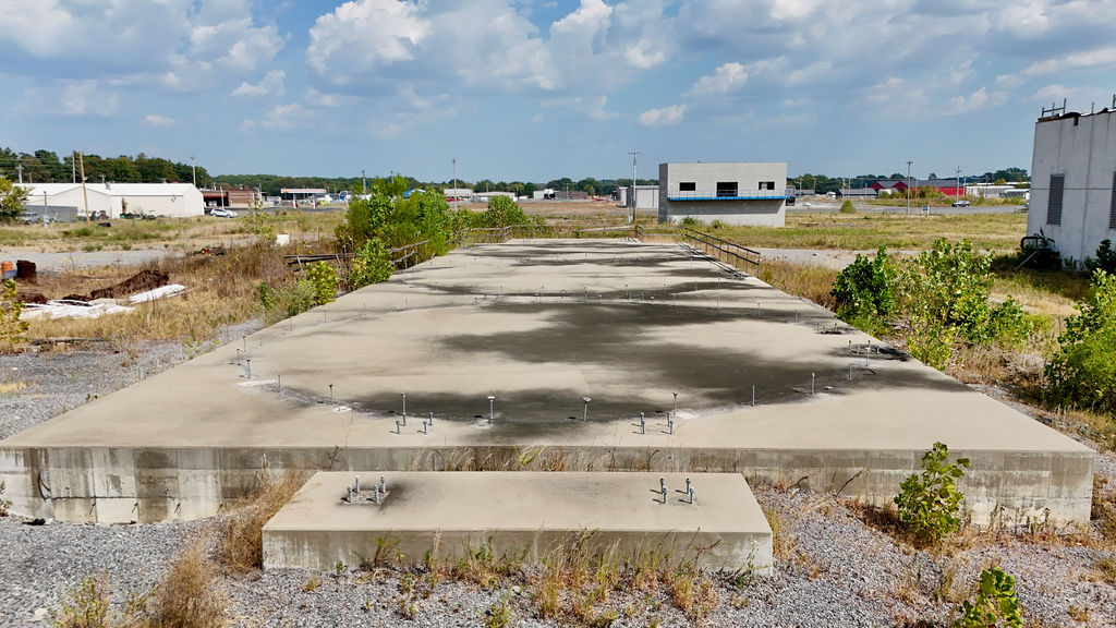 Existing concrete building pad